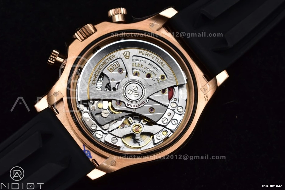 WaterResistant 1:1 Best V6 Diamonds Daytona SH4131 Edition (Weighted) RG QF Strap 801 on Dial 126515 Oysterflex Black 0711